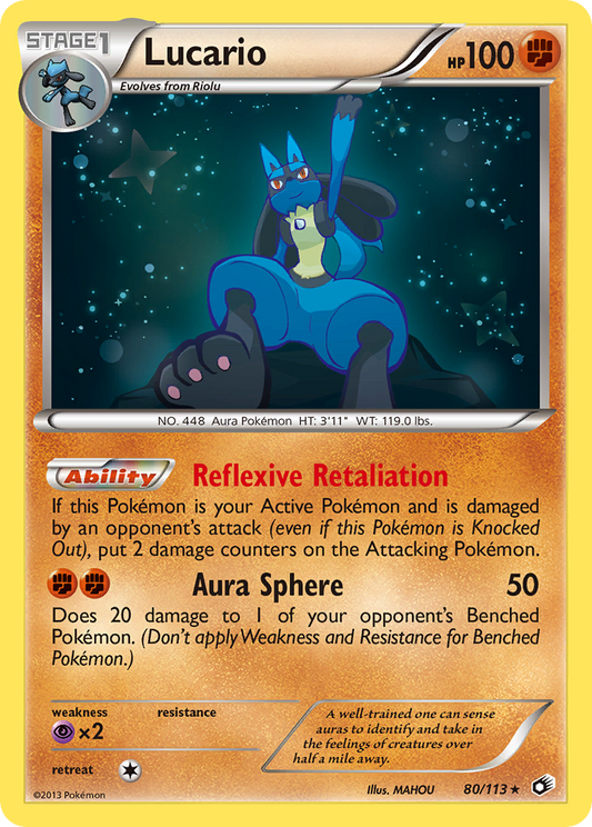 Lucario - 80/113 Legendary Treasures