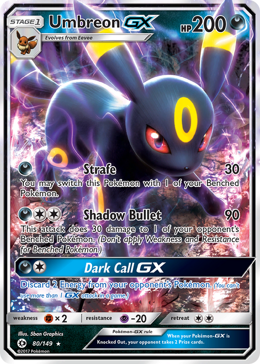 Umbreon-GX - 80/149 Sun & Moon