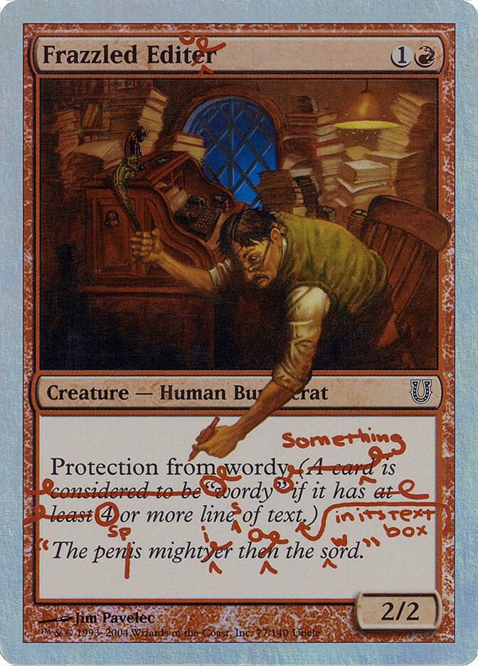 Frazzled Editor (Alternate Foil) [Unhinged] 77