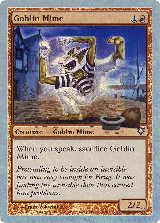 Goblin Mime (Alternate Foil) [Unhinged] 78