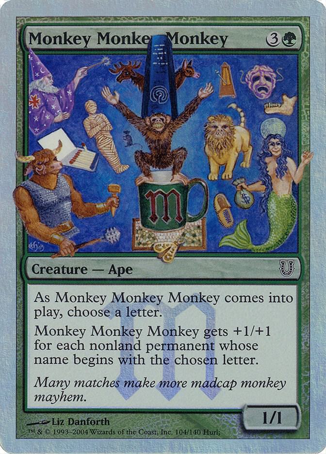 Monkey Monkey Monkey (Alternate Foil) [Unhinged] 104