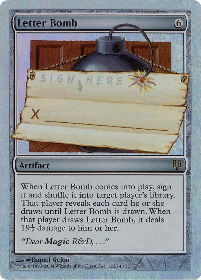 Letter Bomb (Alternate Foil) [Unhinged] 122
