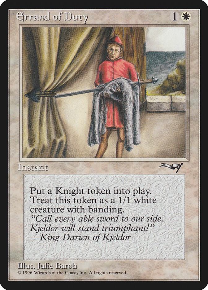 Errand of Duty (Page Holding Sword) [Alliances] 128