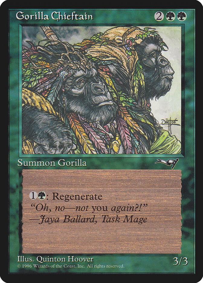 Gorilla Chieftain (2 Gorillas) [Alliances] 78