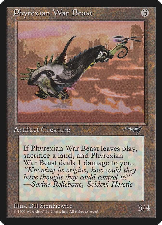 Phyrexian War Beast (Facing Right) [Alliances] 170