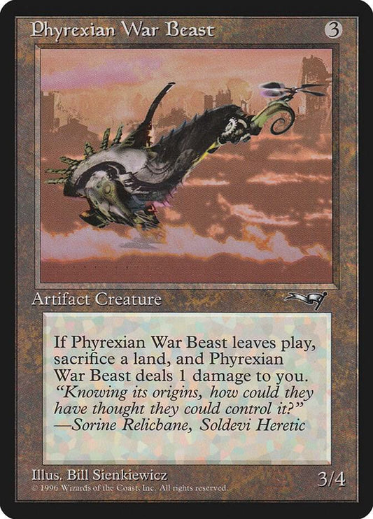 Phyrexian War Beast (Facing Right) [Alliances] 170