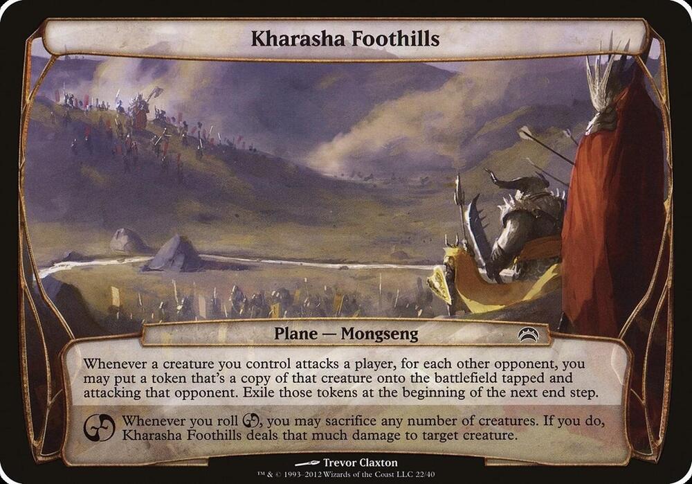 Kharasha Foothills (Planechase 2012) [Oversize Cards] 22