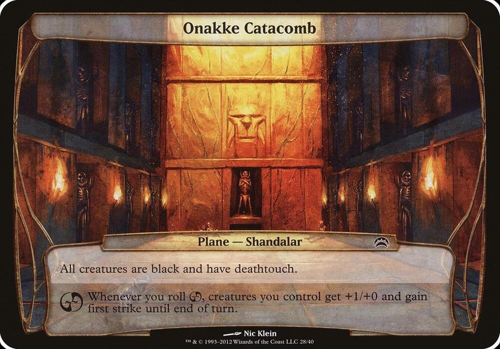 Onakke Catacomb (Planechase 2012) [Oversize Cards] 28