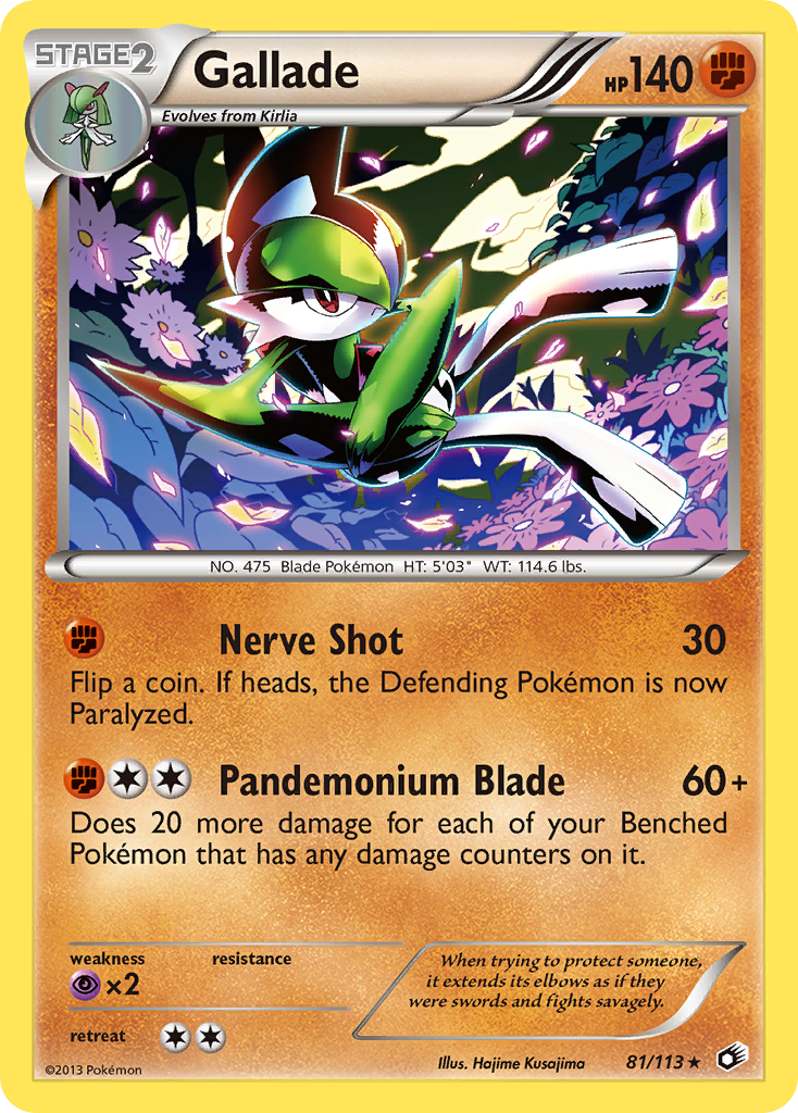 Gallade - 81/113 Legendary Treasures