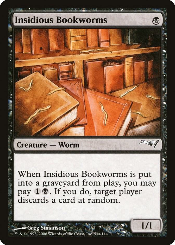 Insidious Bookworms [Coldsnap Theme Deck Reprints] 51a