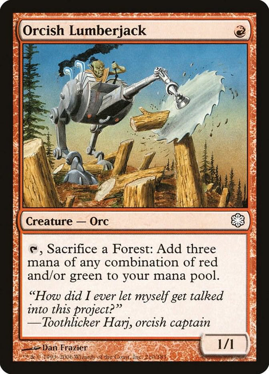 Orcish Lumberjack [Coldsnap Theme Deck Reprints] 210