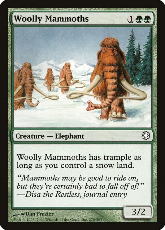Woolly Mammoths [Coldsnap Theme Deck Reprints] 278