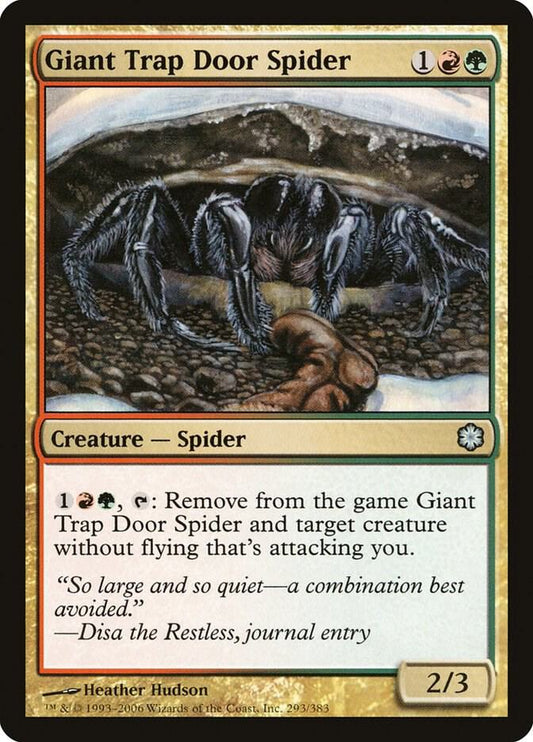 Giant Trap Door Spider [Coldsnap Theme Deck Reprints] 293