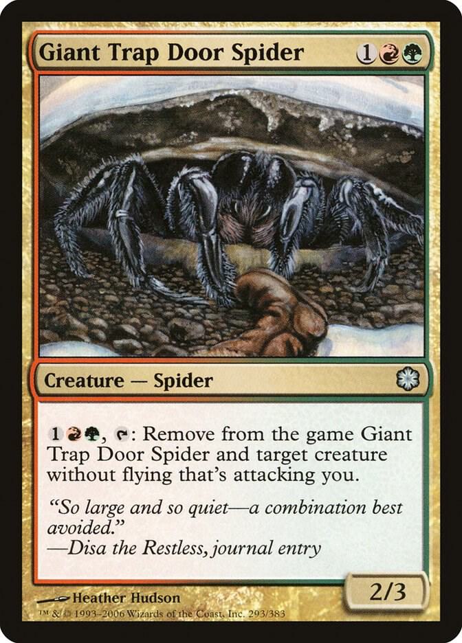 Giant Trap Door Spider [Coldsnap Theme Deck Reprints] 293