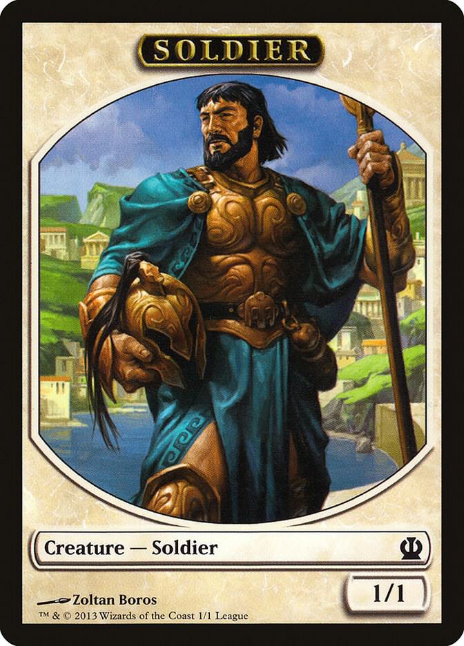 Soldier Token (Theros) [League Promos] 1