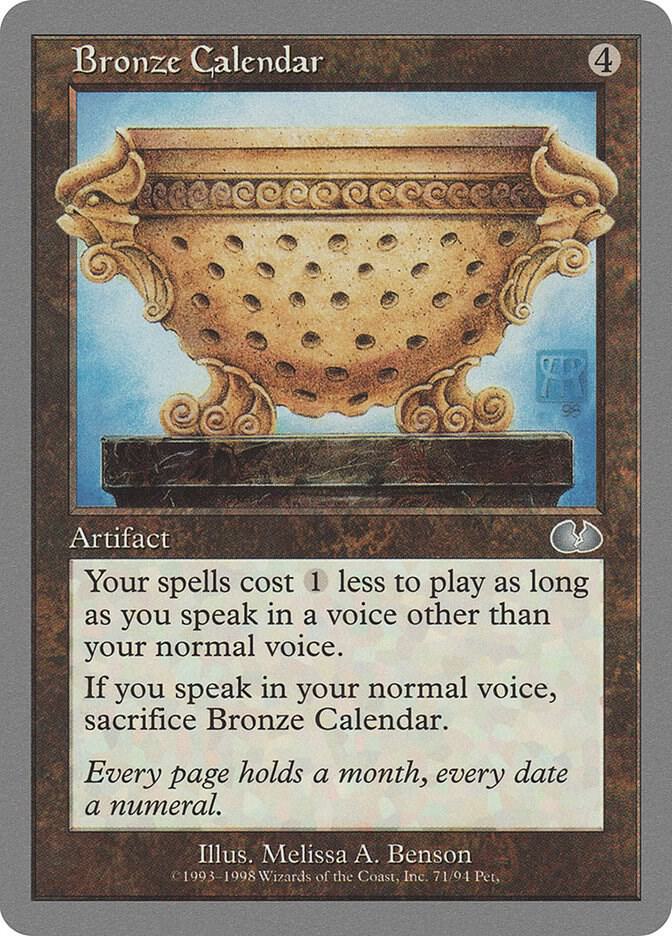 Bronze Calendar [Unglued] 71