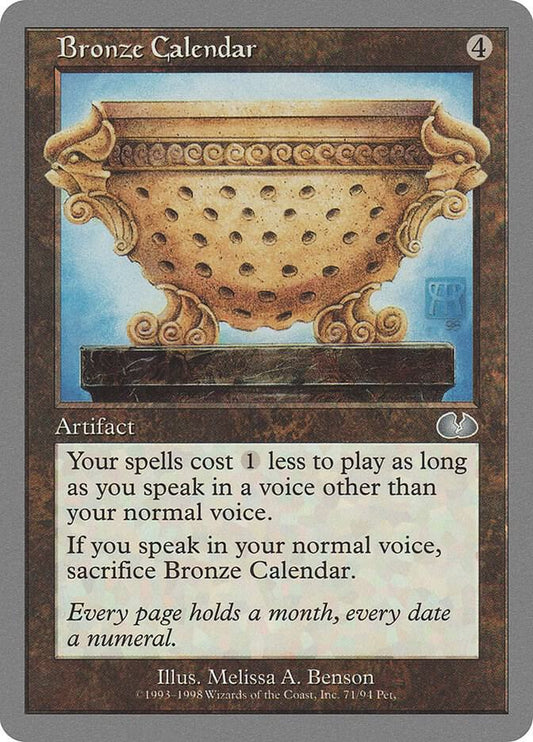 Bronze Calendar [Unglued] 71