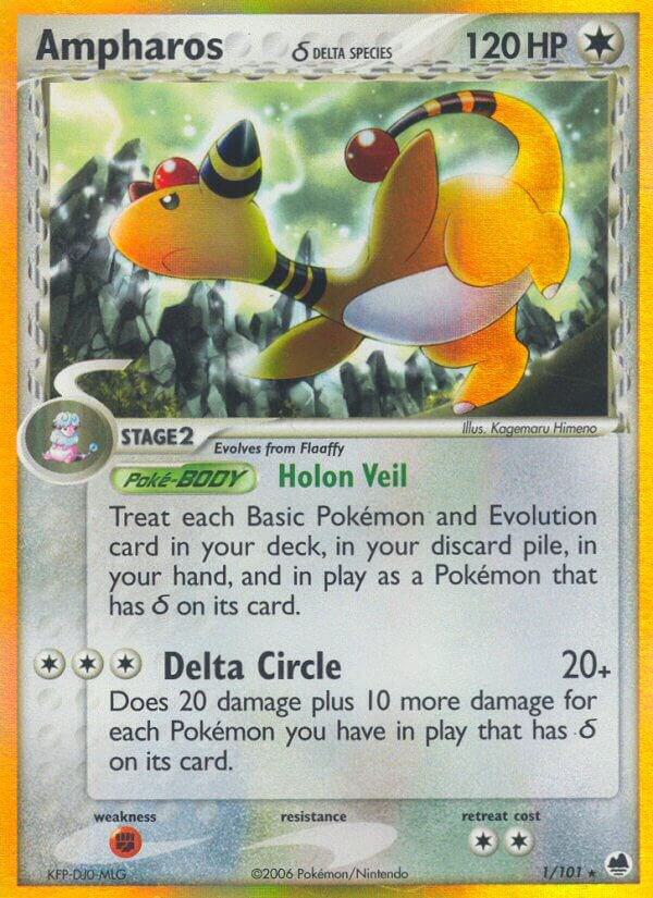 Ampharos (Delta Species) [EX Dragon Frontiers] 1/101