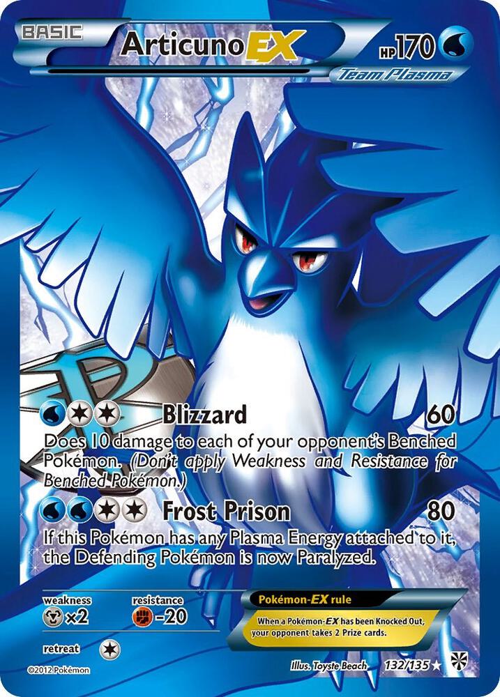 Articuno EX (Team Plasma) (132 Full Art) [Plasma Storm] 132/135