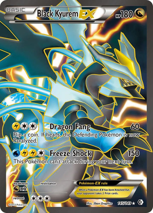 Black Kyurem EX (145 Full Art) [Boundaries Crossed] 145/149