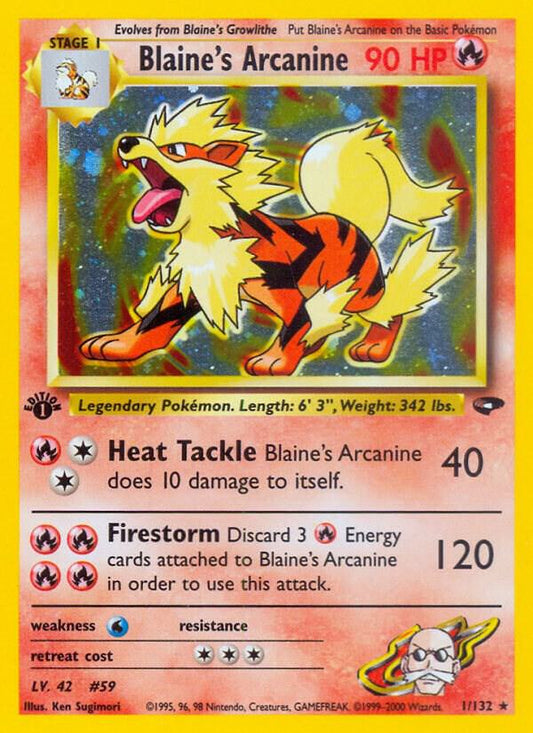 Blaine's Arcanine [Gym Challenge] 001/132