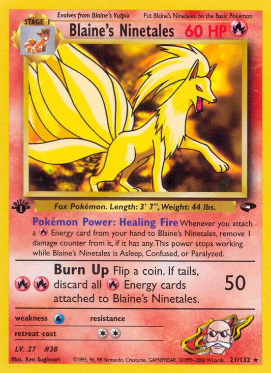 Blaine's Ninetales [Gym Challenge] 021/132