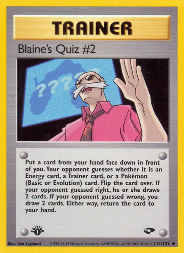 Blaine's Quiz #2 [Gym Challenge] 111/132