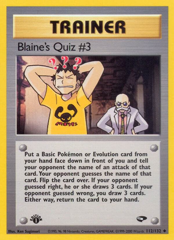 Blaine's Quiz #3 [Gym Challenge] 112/132