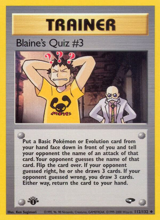Blaine's Quiz #3 [Gym Challenge] 112/132
