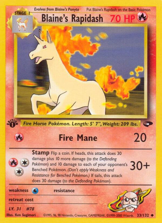 Blaine's Rapidash [Gym Challenge] 033/132