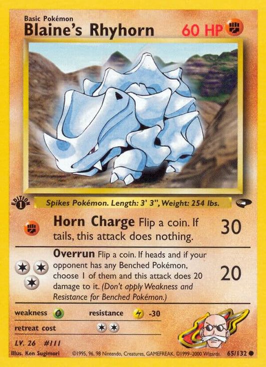 Blaine's Rhyhorn [Gym Challenge] 065/132