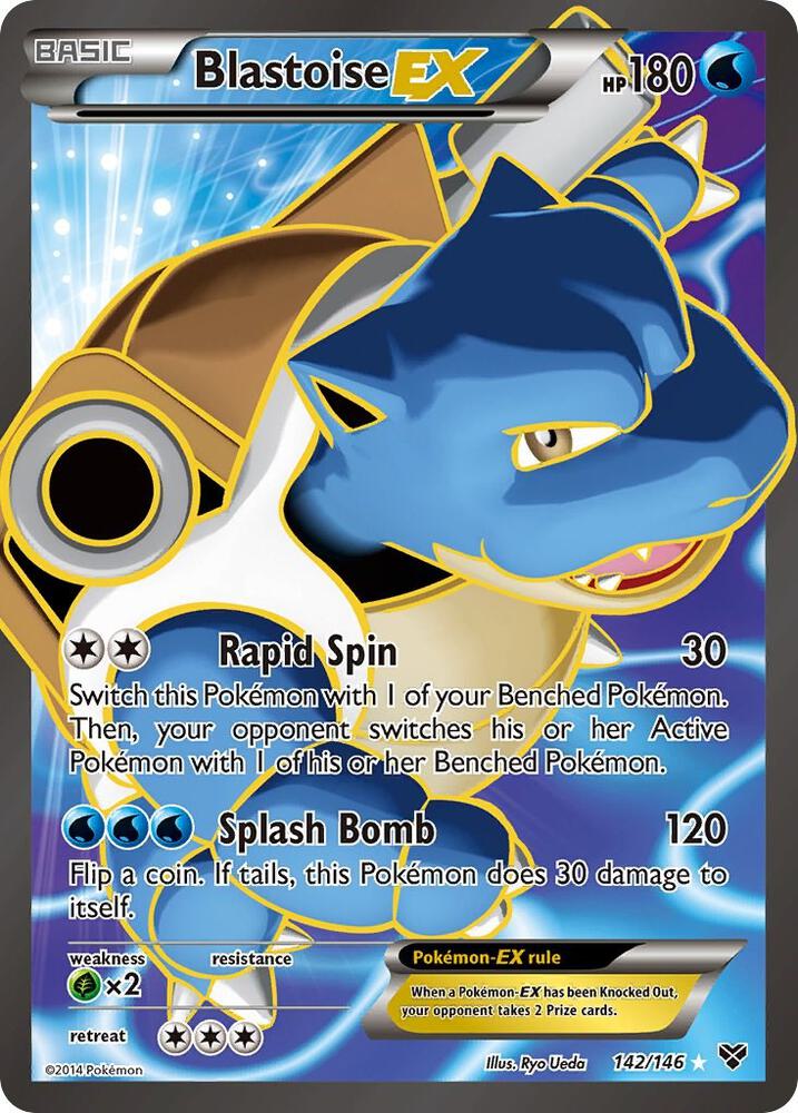Blastoise EX (142 Full Art) [XY Base Set] 142/146