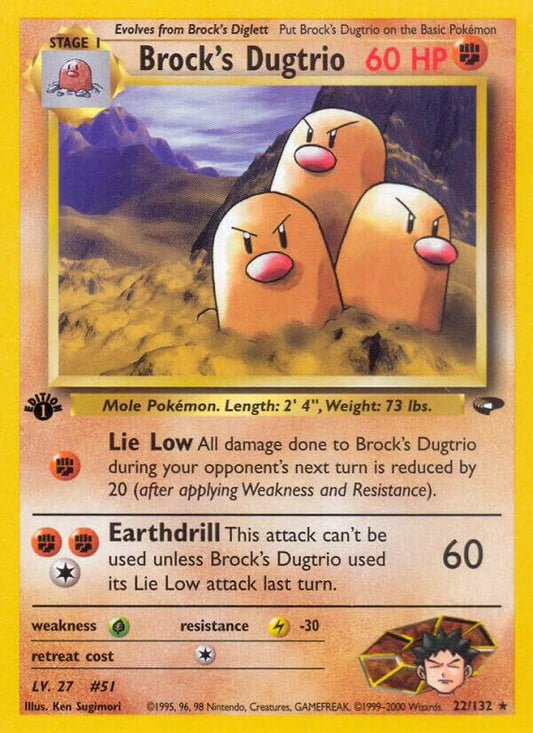 Brock's Dugtrio [Gym Challenge] 022/132