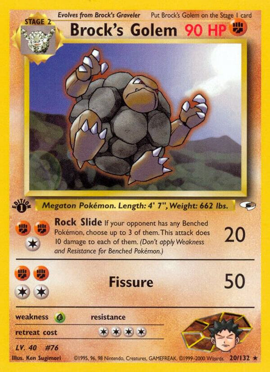 Brock's Golem [Gym Heroes] 020/132