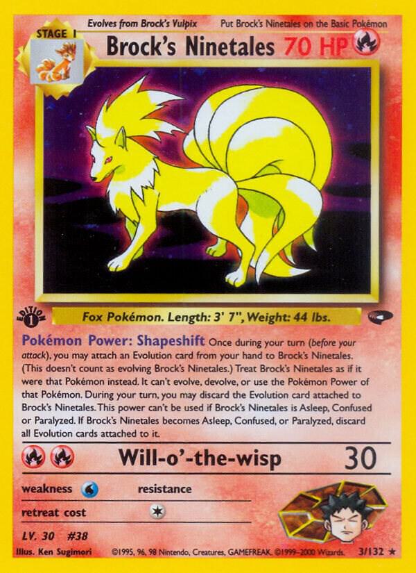 Brock's Ninetales [Gym Challenge] 003/132