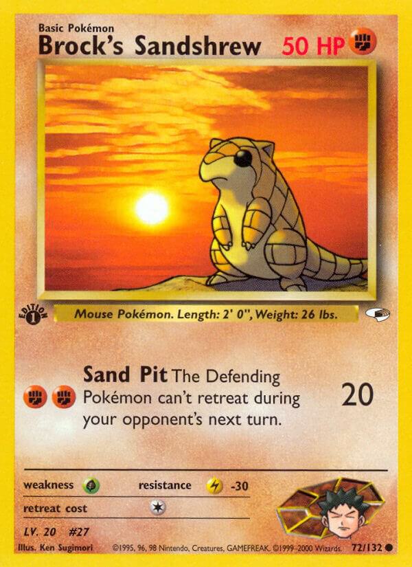 Brock's Sandshrew (72) [Gym Heroes] 072/132
