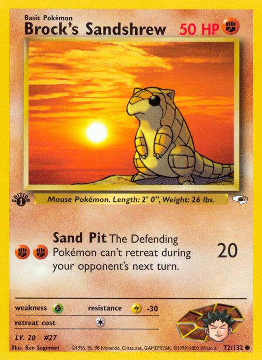 Brock's Sandshrew (72) [Gym Heroes] 072/132