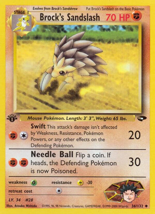 Brock's Sandslash [Gym Challenge] 036/132