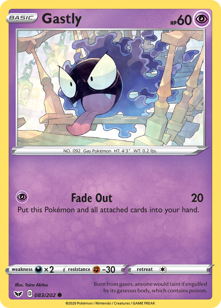 Gastly - 83/202 Sword & Shield