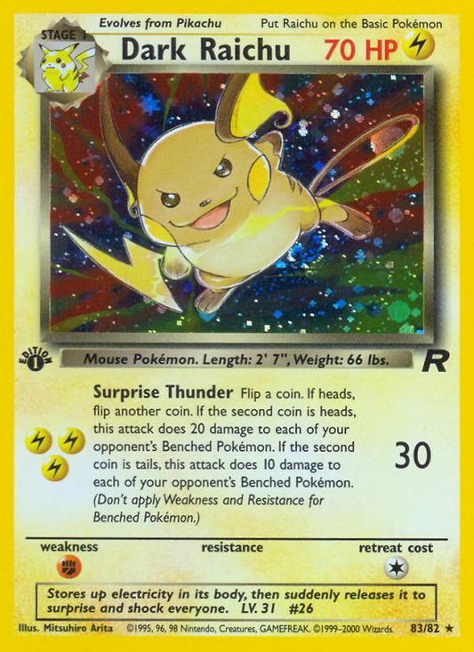 Dark Raichu - 83/82 Team Rocket