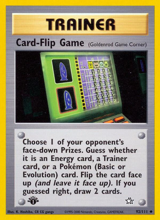Card-Flip Game (Goldenrod Game Corner) [Neo Genesis] 092/111