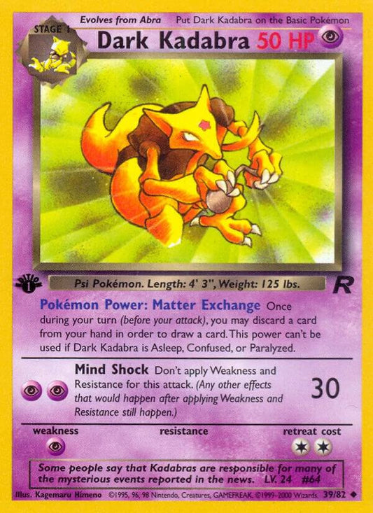 Dark Kadabra [Team Rocket] 39/82