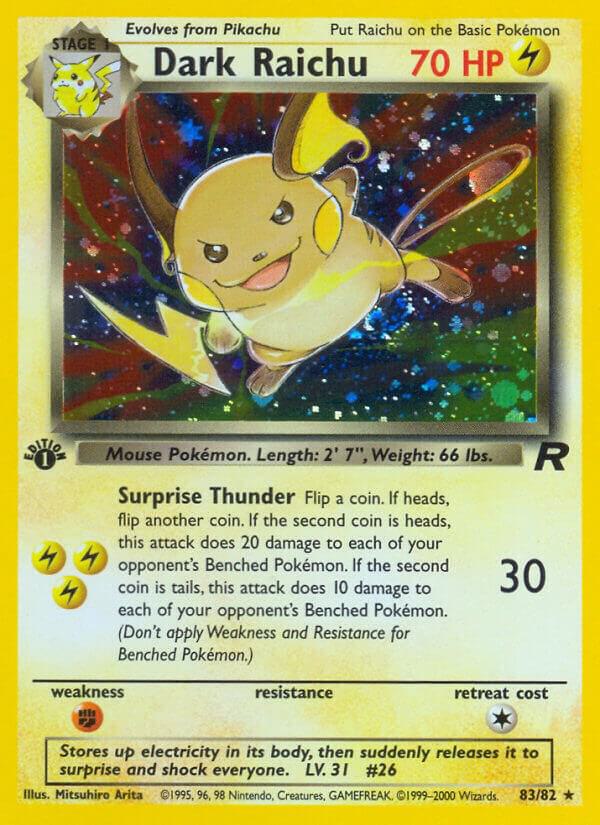 Dark Raichu [Team Rocket] 83/82