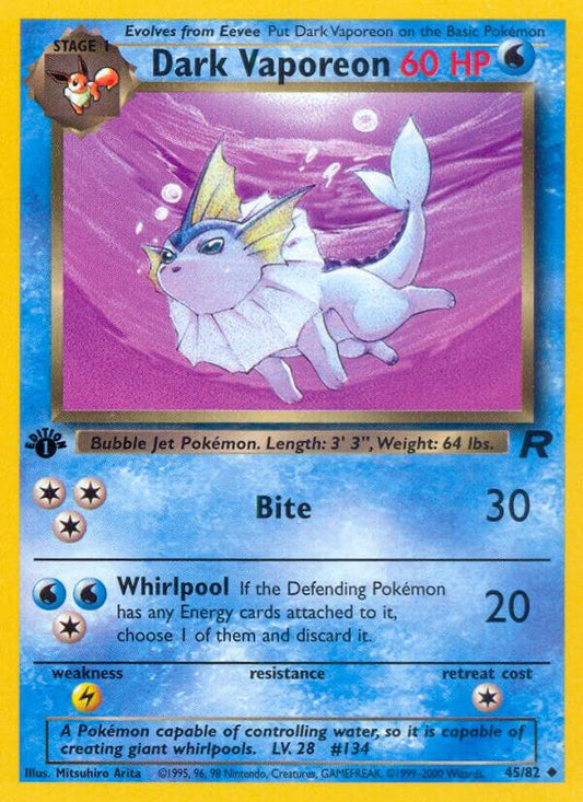 Dark Vaporeon [Team Rocket] 45/82