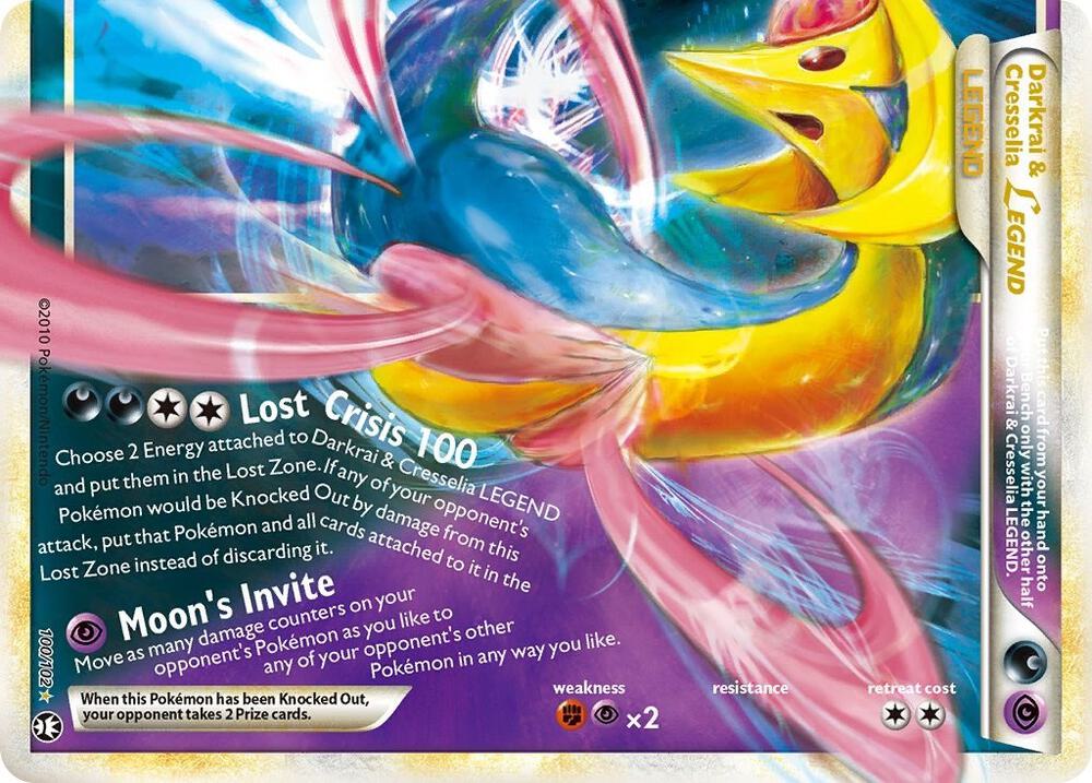 Darkrai & Cresselia Legend (Bottom) [Triumphant] 100/102