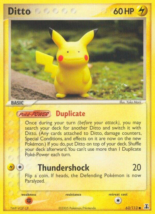 Ditto - 63/113 (Pikachu) [Delta Species] 063/113