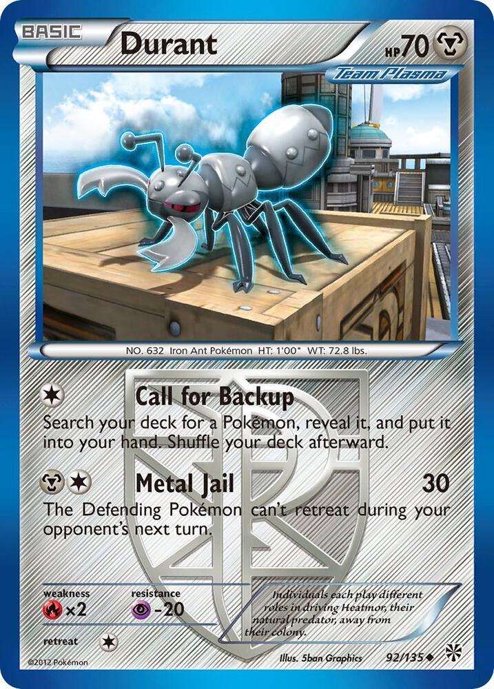 Durant (Team Plasma) (92) [Plasma Storm] 92/135