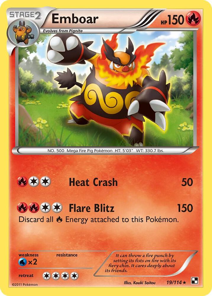 Emboar (19) [Black and White] 19/114