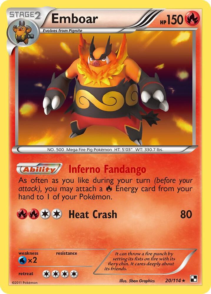 Emboar (20) [Black and White] 20/114