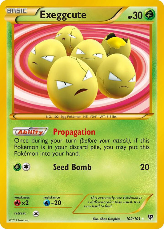 Exeggcute (102 Secret Rare) [Plasma Blast] 102/101